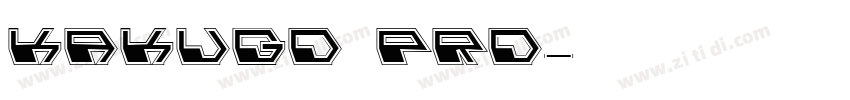 Kakugo pro字体转换